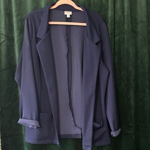 LuLaRoe Navy Open-Front Blazer Jacket